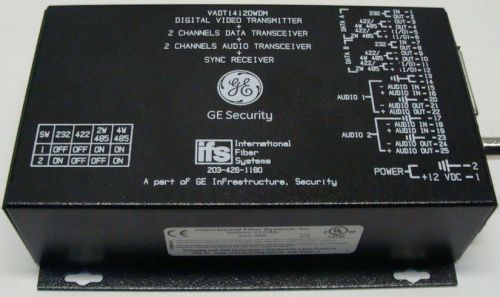 Ifs vadt14120wdm bi-directional video, audio and data transceiver for sale