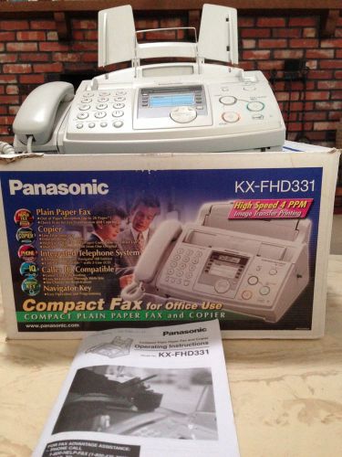 Panasonic KX - FHD331 Compact Plain Paper Fax &amp; Copier NEW IN BOX