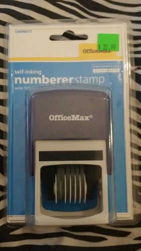 Self inking numberer stamp Dual color