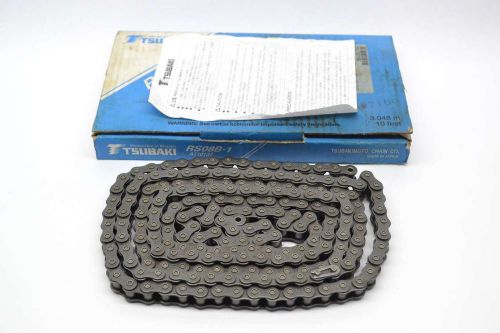 New tsubaki rs08b-1 3.048m 1/2 in 10ft single strand roller chain b416524 for sale