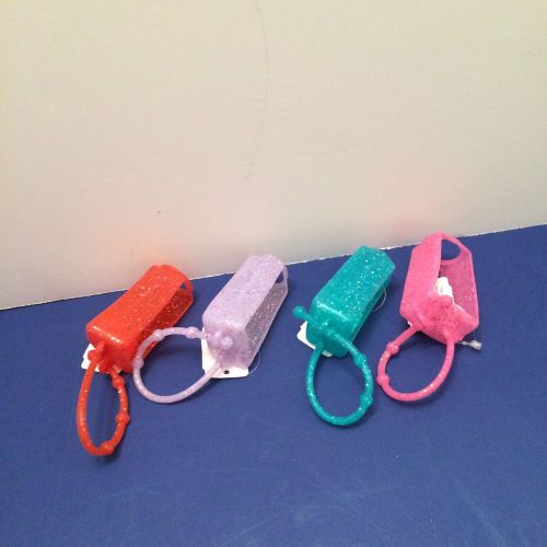Set of Four Hand Sanitizer Holders Choose One Color or Mixed Colors