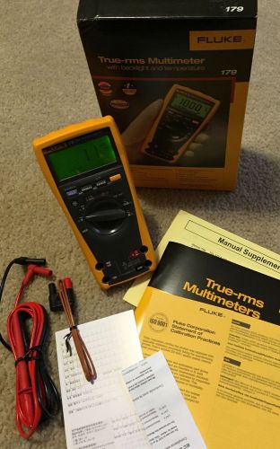 NEW! &#034;Fluke 179 True Rms Multimeter W/Backlight And Temperature&#034; Never Used!!!