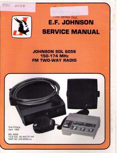 Johnson Service Manual SDL 6055 150-174 MHz