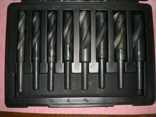 9 piece HSS 1/2 shank Drill Bit Set sizes 9/16 to 1&#034;