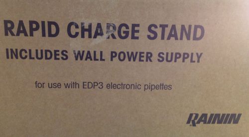 Rainin E3-RCS E3 Rapid Charge Stand w/ Wall Power Supply for EDP3 Pipettes NIB