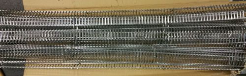 (10) Gondola Shelving Wire Fencing Fronts 48&#034; X 3&#034; Chrome Madix Lozier Free Ship