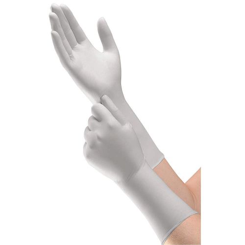 Disposable Gloves, Nitrile, M, Silver, PK100 53139