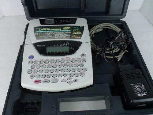 Brothers P-Touch PT-2410 Deluxe electronic labeling system with case