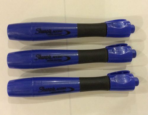Sharpie Accent Highlighter 21975- Blue - Chisel Tip- 3 each