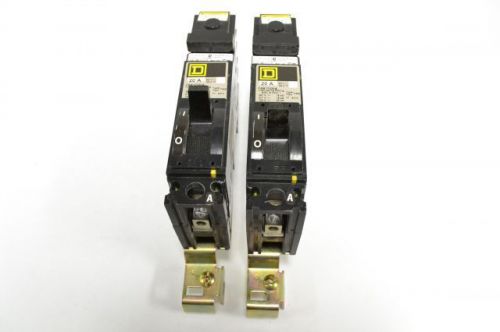Lot 2 square d fab17020a molded case 1p 20a 347v i-line circuit breaker b228810 for sale