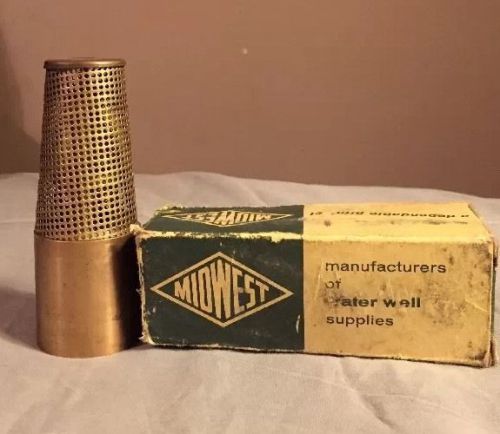 Vintage foot valve brass pumping water well pump jet midwest company for sale
