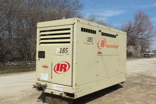 2007 ingersoll rand p185 air compressor diesel john deere 1200 hours -  video for sale