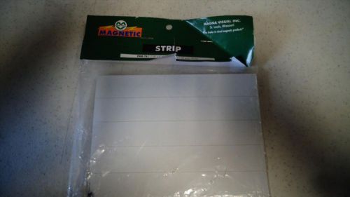 Magnetic Write-On/Wipe-Off Pre-Cut Strips 6 x 7/8, White, 25 per Pack