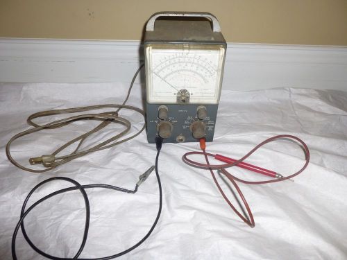 Vintage Heathkit Vacuum Tube Voltmeter Model V-7 A Powers On