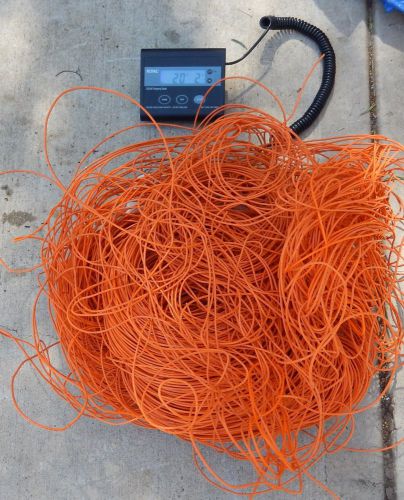 14 AWG Silver Plated Copper Teflon Wire,  Orange **Entire Broken Reel**