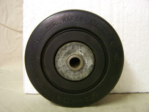 Rubber Wheel 5&#034; X 2&#034; Solid Rubber - Rapistan, Rapids, Standard Co.  5&#034; x 2&#034;