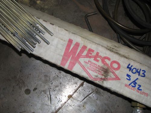 Welco wire co american made alloy 4043 tig aluminum filler rod 5/32 x 36 1-1/2lb for sale