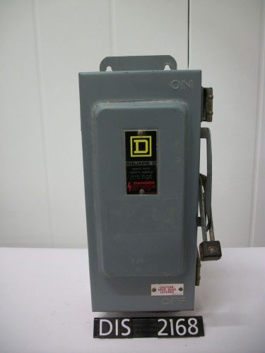 Square d 30 amp nema 3r, 12 non fused disconnect (dis2168) for sale