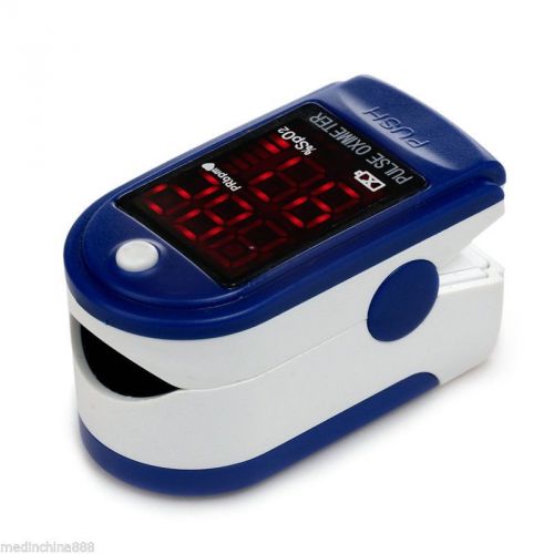 USA seller CE&amp;FDA CMS50DL Fingertip Pulse Oximeter,SPO2,PR Monitor Blue IN USA