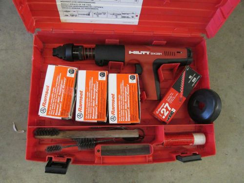 HILTI DX-351   Cal.27 powder actuated nail gun fully-automatic kit   USED  (375)