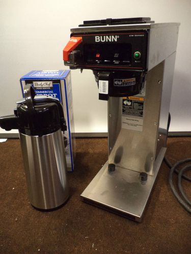 BUNN CWT-APS COMMERCIAL COFFEE BREWER + NEW AIRPOT ***DUAL VOLTAGE 220V OR 115v