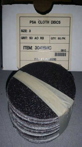 Arc abrasives 30416 psa sanding disc, alo, cloth, 3in, 50 grit 50 / pack for sale