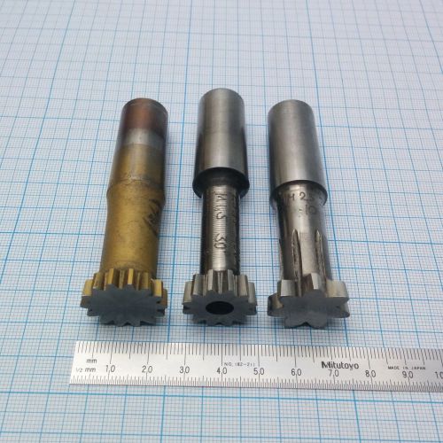 Gear shaper cutter set m1.5 z14, m1.5 z12, m2.5 z7 pa30 hss zahnradfraser for sale