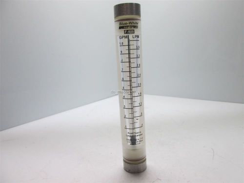 Blue-white f-400 inline flow meter 1-gpm/3.7lpm 1/2 npt for sale