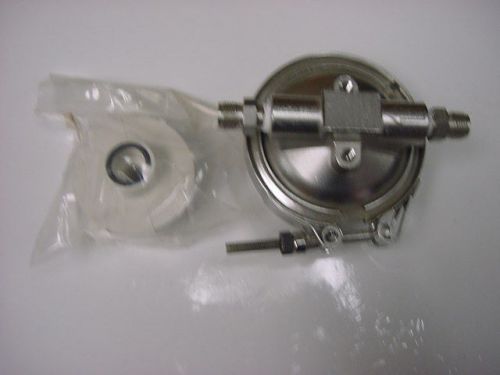 Millipore Wafergard Stainless Steel T-Line Gas Filter Housing with NEW Filter