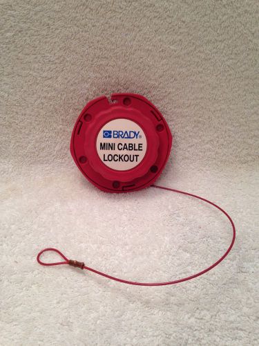 Brady Mini Cable Lockout Retractable 91&#034; Sheathed Cable
