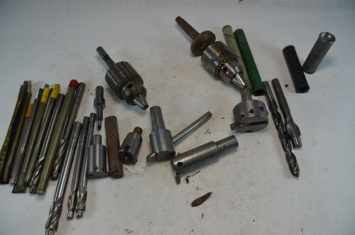 machinist tools,assorted fly cutters,chucks , milling bits etc lot 13