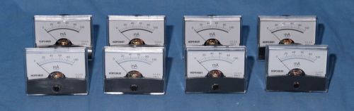 Hopesun analog 100 ma milliamphere panel meters 8 pc lot for sale