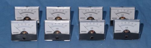 Hopesun Analog 100 mA Milliamphere Panel Meters 8 pc lot