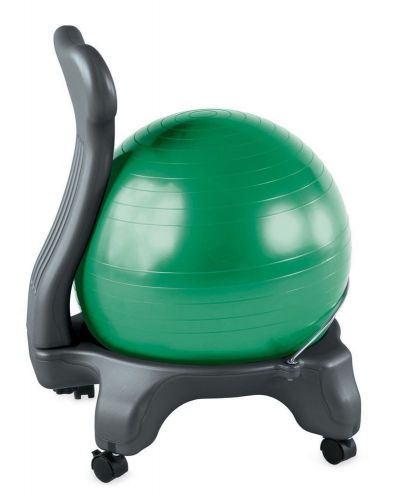 Balance ball office chair green exercise back pain office fitness yoga ergonomic for sale