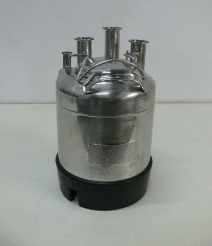 8 Liter Stainless Steel Pressure Vessel 135 PSI w/ Top Ports by Alloy Product