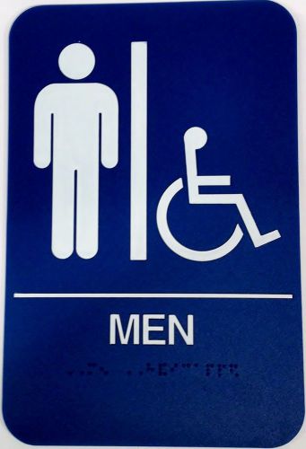 DON-JO MFG INC. Men&#039;s Handicap Restroom Sign