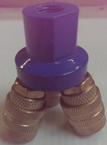 3 way quick connect for air hose 1/4&#034;npt for sale