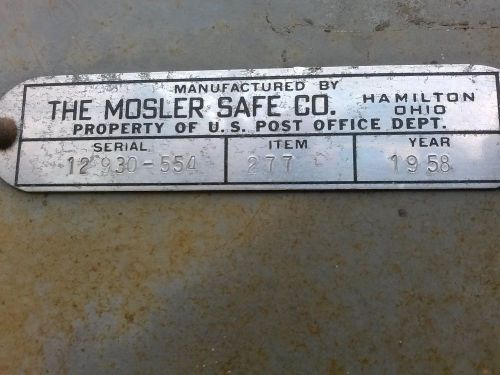 Mosler safe #277 antique safe for sale
