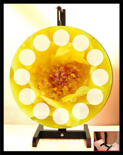 Yellow flower 18&#034; prize wheel for sale