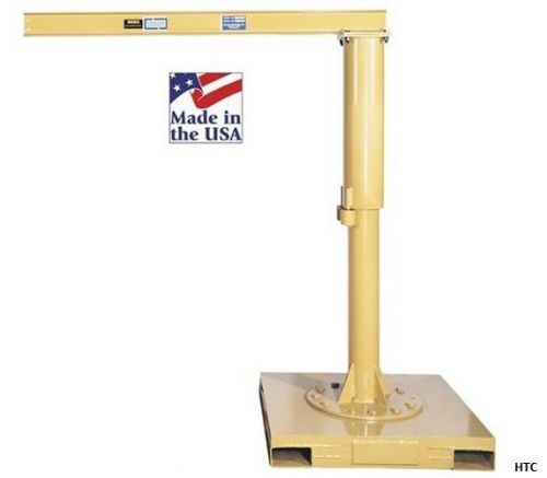 Portable jib crane, hpbb51012, 10&#039; under beam, 12&#039; span, 500 lb cap for sale