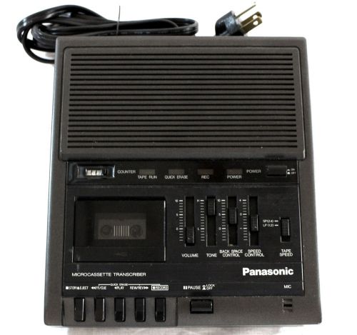 Panasonic RR-930 2-Speed Micro Cassette Transcriber Recorder - no pedal WORKS