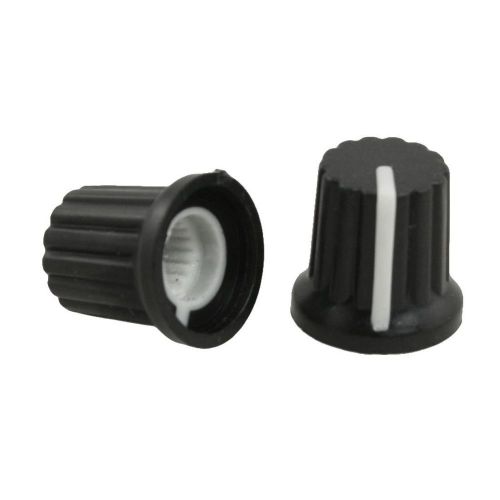 10 pcs 6mm shaft hole dia potentiometer pot knobs caps for sale