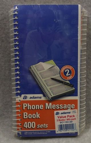 ADAMS Phone Message Book 400 Sets – Value Pack, 2 books/800 ct.
