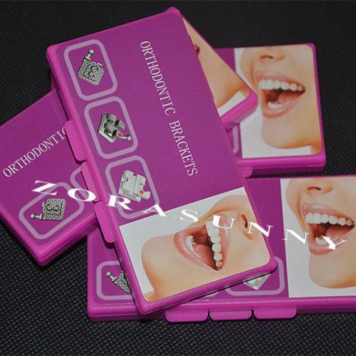 5 sets dental orthodontic clear transparent ceramic bracket roth 022 3 4 5 hooks for sale