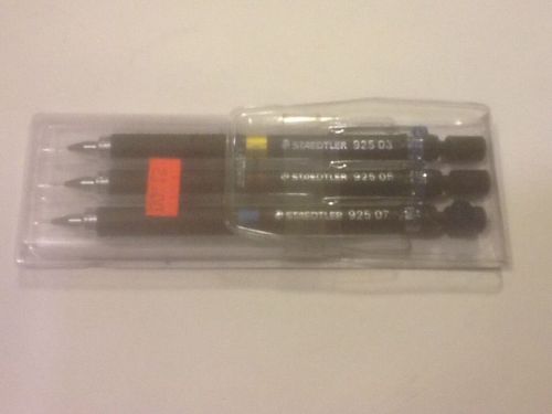 NEW!  Set of three Staedtler Mechanical Pencils: .3mm, .5mm, .7mm !