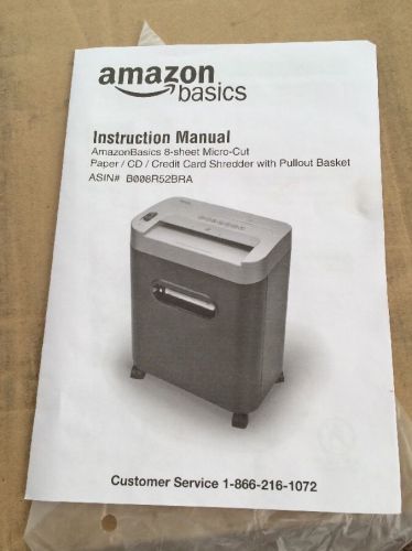 AmazonBasics 8-Sheet Micro-Cut Paper, CD, and Credit Card Shredder with Pullout-
							
							show original title