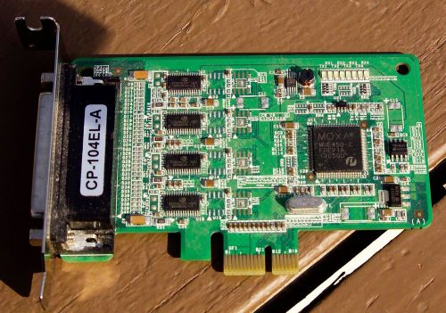 MOXA CP-104EL 4 Port RS-232 PCI-e Communication Card - PCI Express - CP-104EL-A