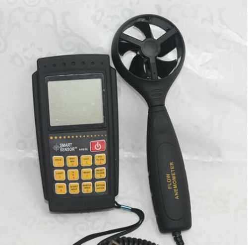 New AR856 Air Flow Wind Speed Anemometer+IR Thermometer