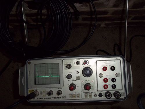 TEKTRONIX 1503 TDR with Chart Recorder Plug in, Test Cable, Calculator