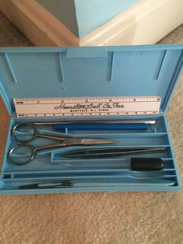 7 Piece Hamilton Bell Co. Inc. Dissection Kit Set #10 in Original Case